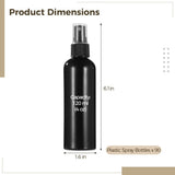 90PCS Black Plastic Spray Bottles, 4oz Portable Travel Bottle, 120 ml Fine Mist Sprayers, Refillable Empty Plastic Containers for Perfumes Cosmetics Cleaning Solutions
