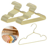 40PCS Gold Aluminum Hangers, 13 in Heavy Duty Small Clothes Hangers for Wardrobe Organization, Non Slip Slim Design Space Saving Closet Organizer for Coats Pants and Clothes Storage