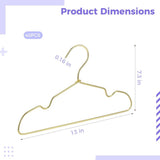 40PCS Gold Aluminum Hangers, 13 in Heavy Duty Small Clothes Hangers for Wardrobe Organization, Non Slip Slim Design Space Saving Closet Organizer for Coats Pants and Clothes Storage