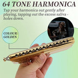 Chromatic Harmonica 16 Hole 64 Tone Mouth Organ Instrumentos Key of C Professional Musical Instruments In Australia - Darrahopens