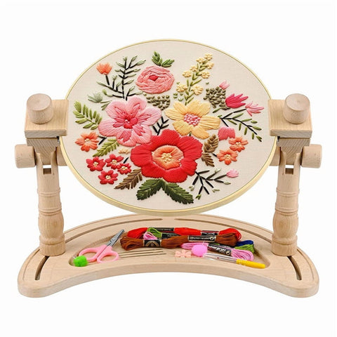 Embroidery Hoop Stand Adjustable - 360°Rotated Embroidery Frame Stand, Embroidery Stands for Hand Work Art Craft In Australia - Darrahopens