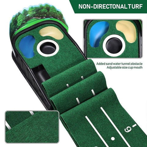 Golf Putting Mat, Dual Hazard Putting Mat, Boasts Genuine Green Speed and a Wrinkle, Indoor&Outdoor Training Aid, Perfect Golf Gift In Australia - Darrahopens