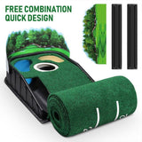 Golf Putting Mat, Dual Hazard Putting Mat, Boasts Genuine Green Speed and a Wrinkle, Indoor&Outdoor Training Aid, Perfect Golf Gift In Australia - Darrahopens