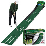 Golf Putting Mat, Dual Hazard Putting Mat, Boasts Genuine Green Speed and a Wrinkle, Indoor&Outdoor Training Aid, Perfect Golf Gift
