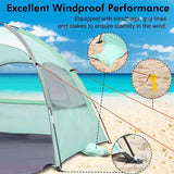 Beach Tent, Polyester Beach Tent UPF50+, Portable Shade For Beach, Camping And Outdoor Leisure