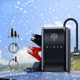 Portable Car Jump Starter and Inflator Pump, 6000A 12V with 150PSI, LCD Display, Emergency Charging for Cars, Bikes, Balls, and More, Includes LED Flashlight and 4 Nozzles In Australia - Darrahopens