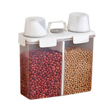 Large Airtight Rice Container 10.83 Inches Food Storage Cereal Bin With Measuring Cup Flour Grain Organizer Sealed Dry Food Holder For Kitchen Countertop Cabinet Pantry Shelf