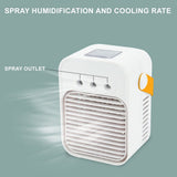 Portable Misting Fans, Water Spray Fan, 2000mah Battery Turbine Wind USB Rechargeable, Quiet Water-Cooled Fan for Home Office Dorm Camping