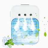 Portable Misting Fans, Water Spray Fan, 2000mah Battery Turbine Wind USB Rechargeable, Quiet Water-Cooled Fan for Home Office Dorm Camping
