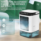 USB Desktop Electric Fans, 900ml Tank 7 Color Lights, Quiet Portable Water-Cooled Fan for Office Home Dorm Nightstand