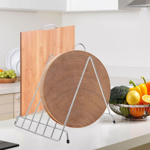 Stainless Steel Cutting Board Holder Silver Kitchen Tool 1Pc In Australia - Darrahopens