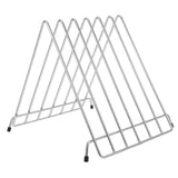 Stainless Steel Cutting Board Holder Silver Kitchen Tool 1Pc