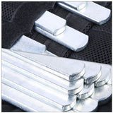 Steel Plates for Weighted Vests Plated Silver Fitness Accessories 10Pcs
