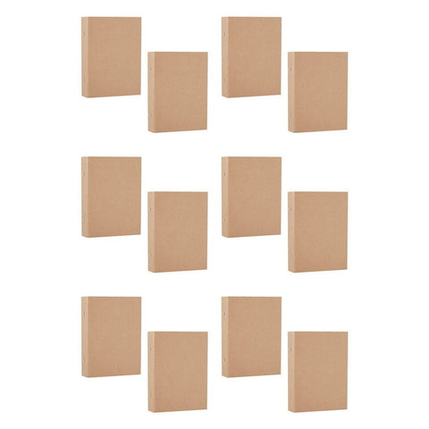 12Pcs A5 Refillable Ring Binder,A5 Kraft Paper Binder Tray with 2 Rings to Add Loose Sheets,A5 Kraft Paper Folders In Australia - Darrahopens