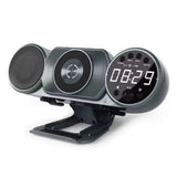 Wireless Charging Bluetooth Speaker FM Radio TF AUX USB Hands-Free Alarm Clock Decoration Ambient Light Sound Box In Australia - Darrahopens