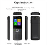 T10 Smart Voice Translator Instant Real-Time Translation 137+ Languages, Powered Offline Capabilities Black