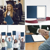 Certificate Holders, 50 Packs Diploma Holders, Certificate Covers with Gold Foil Border for Letter Size 8.5x11 Inch