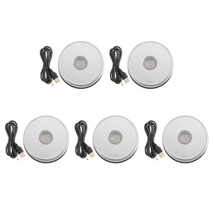 5X Display Turntable Base for Crystals Glass Art,LED Colored Rotating Crystal Display Base Stand with USB Cable In Australia - Darrahopens