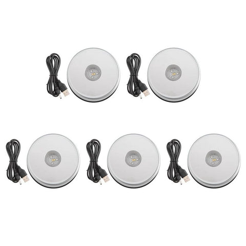 5X Display Turntable Base for Crystals Glass Art,LED Colored Rotating Crystal Display Base Stand with USB Cable In Australia - Darrahopens