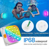 4pcs Rechargeable Submersible Pool Lights with Remote, IP68 Waterproof 16 Color Changing LED Lights with Glue In Australia - Darrahopens