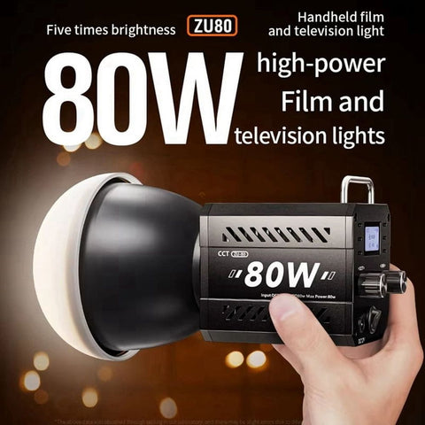 80W COB Camera Light Video Dimmable Light 2500-6500K Photographic LED Light for Photo Studio Film Livstreaming US PLUG In Australia - Darrahopens