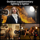 80W COB Camera Light Video Dimmable Light 2500-6500K Photographic LED Light for Photo Studio Film Livstreaming US PLUG In Australia - Darrahopens
