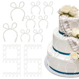 96Pcs Bow Cake Topper Not Easy to Fade Pearl Cupcake Decoration Bow Suitable for Birthday Party Wedding Christmas