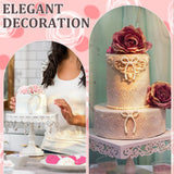 96Pcs Bow Cake Topper Not Easy to Fade Pearl Cupcake Decoration Bow Suitable for Birthday Party Wedding Christmas