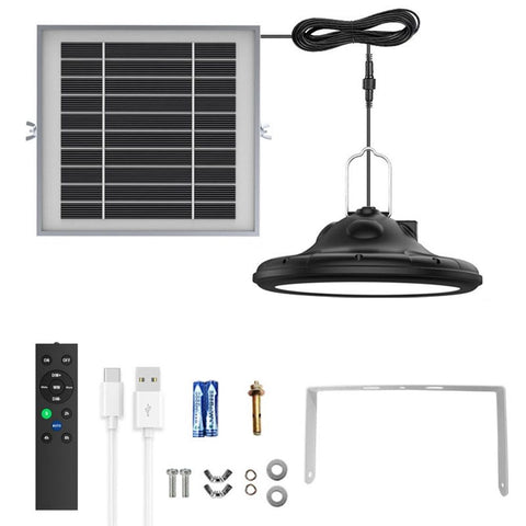 Solar Powered LED Hanging Light with Remote Control, Motion Sensor, and Portable Hook for Outdoor Camping Garage Patio Emergency Lighting In Australia - Darrahopens