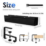 27.56" Cable Management Tray – Stable Protective Pads, Drill-Free Installation, Ideal Cord Hider for Office & Home