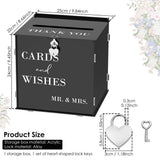 Large Wedding Card Box, Heart Shaped Security Lock, Customizable Personalized Design, for Party Anniversary Graduation In Australia - Darrahopens