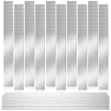 100-Pack 304 Stainless Steel Shim Stock, Burr Free Cutting Process, for Mechanical Calibration Door Hinge Leveling and Industrial Equipment Assembly