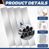 100-Pack 304 Stainless Steel Shim Stock, Burr Free Cutting Process, for Mechanical Calibration Door Hinge Leveling and Industrial Equipment Assembly
