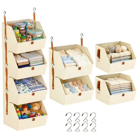 4 Tiers Hanging Closet Organizer, Stable and Reliable, Enduring and Sag Resistant, Unique Trapezoidal Design, for Home Dorm RV In Australia - Darrahopens