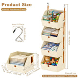 4 Tiers Hanging Closet Organizer, Stable and Reliable, Enduring and Sag Resistant, Unique Trapezoidal Design, for Home Dorm RV In Australia - Darrahopens