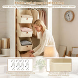 4 Tiers Hanging Closet Organizer, Stable and Reliable, Enduring and Sag Resistant, Unique Trapezoidal Design, for Home Dorm RV