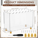 Acrylic Vinyl Record Holder, No Assembly Required, Easy to Clean, Smooth Scalloped Edges for 7/10/12 Inch LP Record