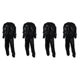 4X Heavy Duty Fitness Weight Loss Sweat Sauna Suit Exercise Gym Anti-Rip Black 4XL In Australia - Darrahopens