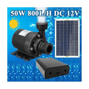 50W Solar Water Pump DC12V 800L/H Low Noise Solar Water Fountain Pump Garden Family Water Fountain Irrigation Pump RV In Australia - Darrahopens