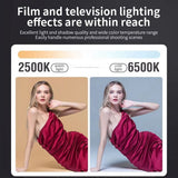 80W COB Camera Light Video Dimmable Light 2500-6500K Photographic LED Light for Photo Studio Film Livstreaming US PLUG