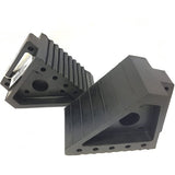 Heavy Duty Rubber Wheel Chock for Car and Truck, Portable Parking Block with Non- Grip Bottom, 1 Pc