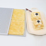 Set Of 2 Aluminum Oven Baking Sheet Puff Pastry Tray Nonstick Perforated Dish for Meat and Dessert Pans In Australia - Darrahopens