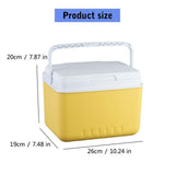 6L Camping Coolers Box Insulated Ice Chest Ice Bucket Outdoor Hard Coolers for Camping Picnics Beach Drink Beverages