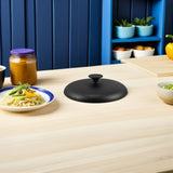 Multipurpose Black Cast Iron Lid for Home Cooking Fits Griddles Cauldrons and Stockpots In Australia - Darrahopens