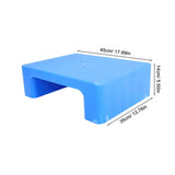 Stable Flat Surface Blue Plastic Pallet for Basement and Warehouse Storage