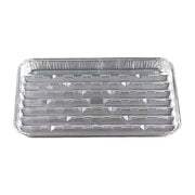 10 Pcs Disposable Aluminum Grill Pans,13.4x9in Heavy Duty Foil Broiler Pans with Ribbed Bottom,Leakproof Heat Resistant Grill Liners for Outdoor BBQ Baking Cooking In Australia - Darrahopens