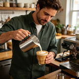 Large Stainless Steel Measuring Pitcher Marked Liquid Cup Heat‑Resistant Pour Vessel For Home Barista Baking And Drink Mixing Work