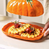 Halloween Pumpkin Ceramic Butter Dish With Lid Seasonal Tabletop Storage Container For Kitchen Counter Dining Table Fall Home Decor In Australia - Darrahopens