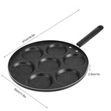 7 Holes Frying Pan Non Stick Fried Eggs Cooking Pan Burger Mold Household Kitchen Cookware In Australia - Darrahopens