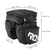 3 In 1 Multifunction Road Mountain Bike Bag Rear Seat Trunk Bag With Waterproof Rain Cover